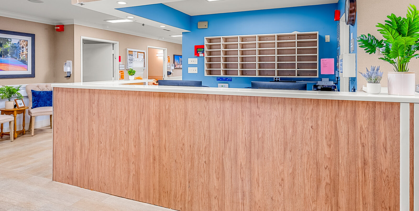 front reception desk