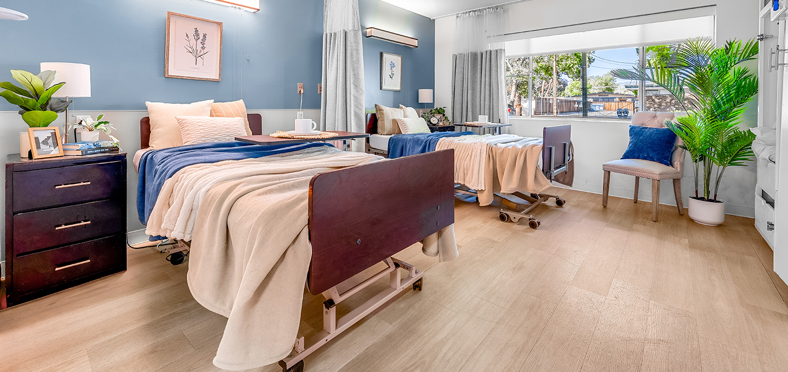 resident room with two beds